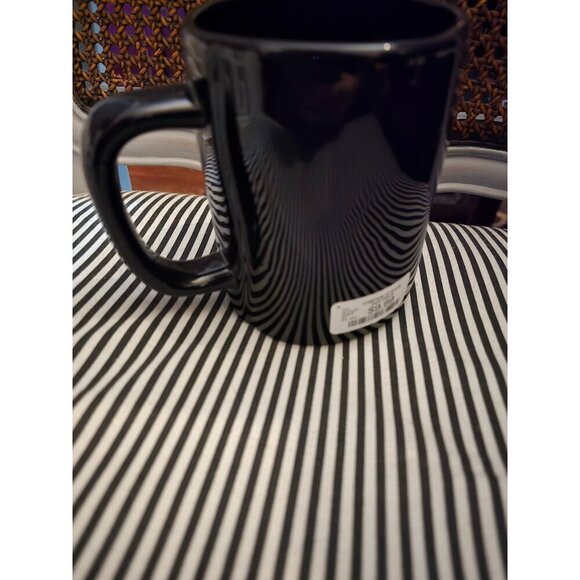 NWT Rae Dunn Spooky Halloween Mug Black White Writing 2021 - Picture 5 of 10